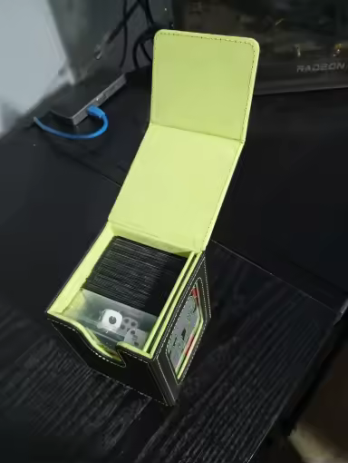 Deck box de cuero - Verde - Image 3
