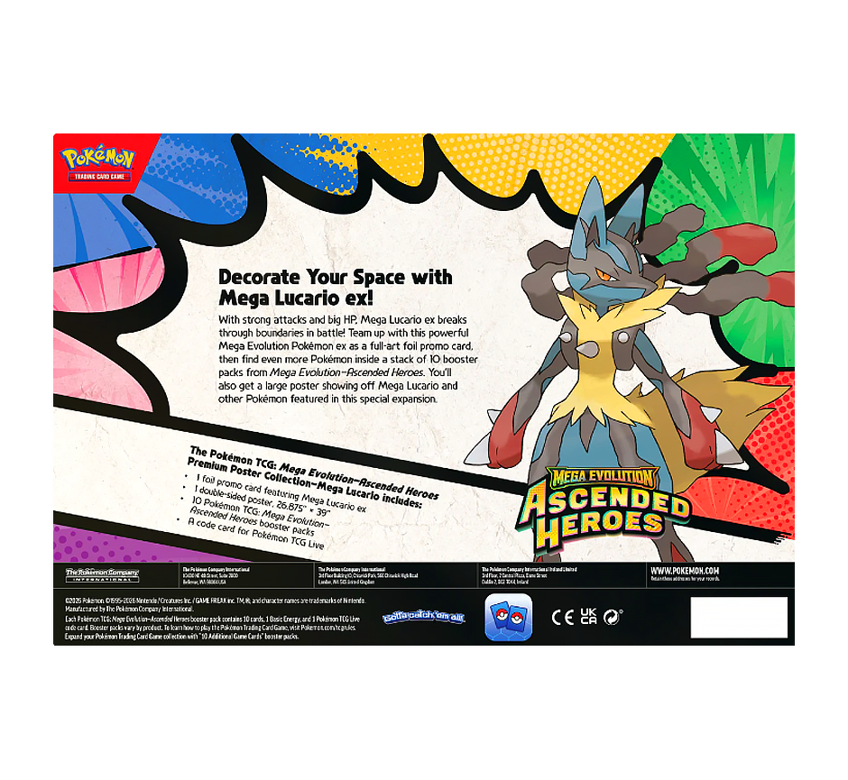 Ascended heroes Premium Poster Collection Lucario - PREVENTA - Image 3