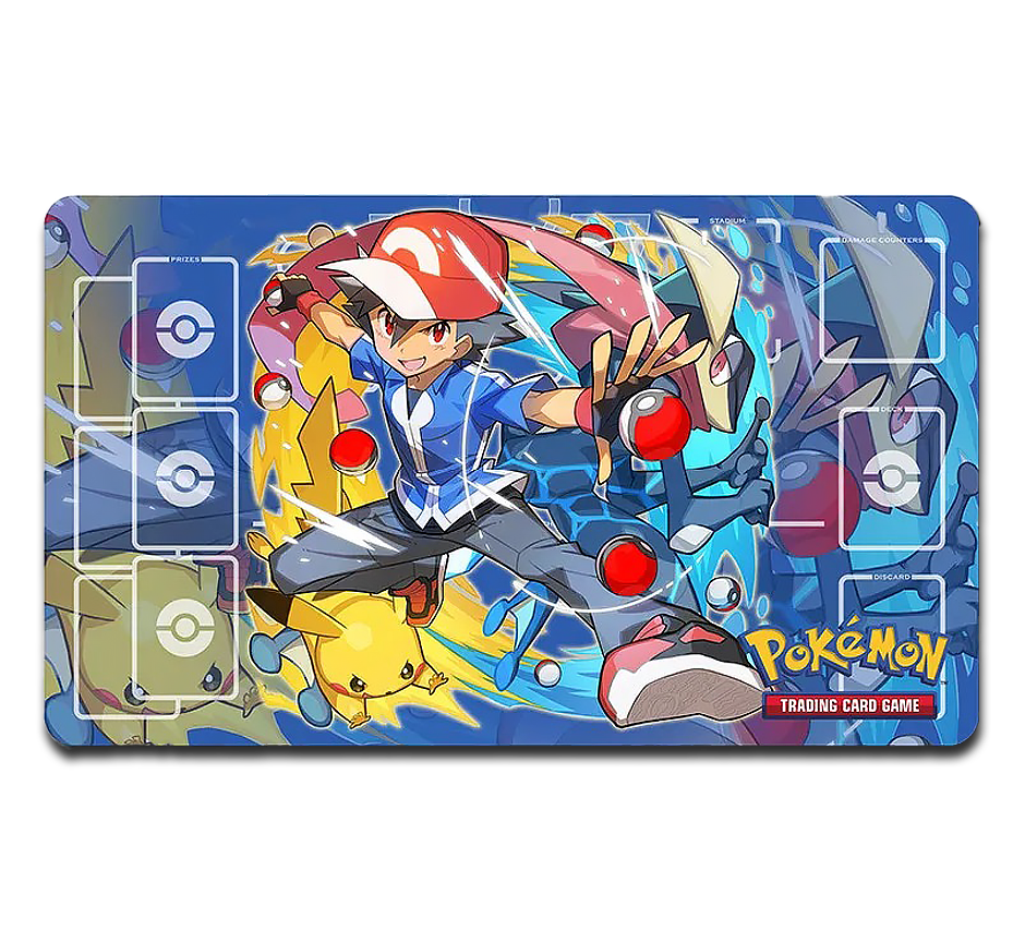 Playmat Ash's Greninja & Pikachu