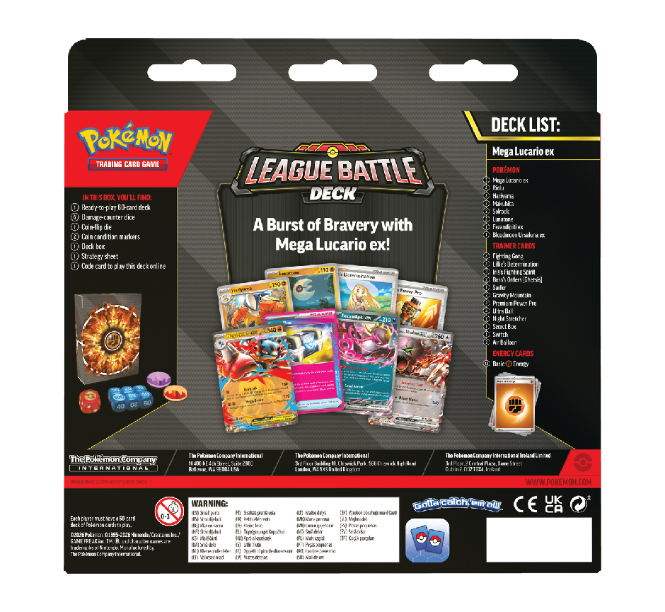 Mega Lucario ex - League Battle Deck / Inglés - Image 2